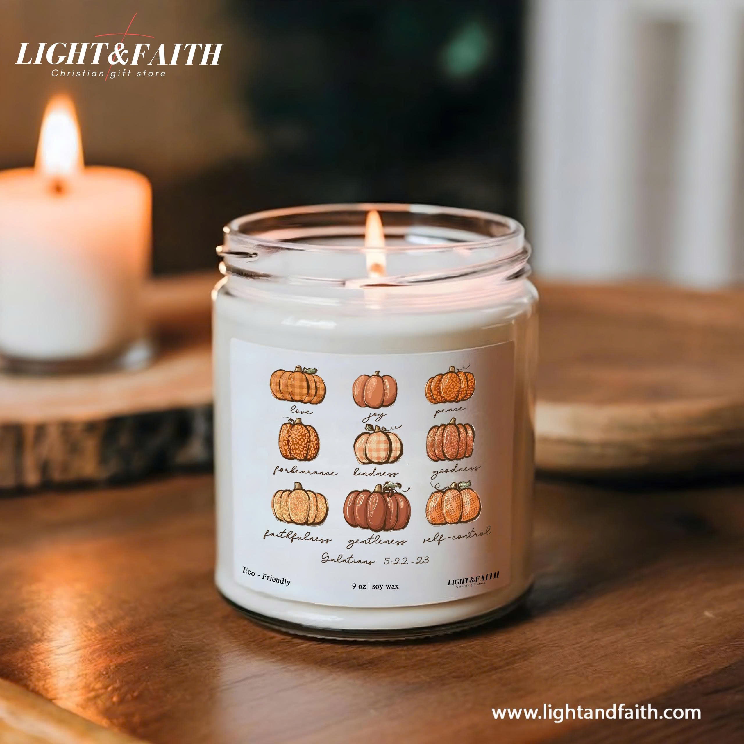 Christian Jesus Candle, Galatians 5:22-23 Candle, Gifts For Autumn, Christmas Gifts CDLAF16